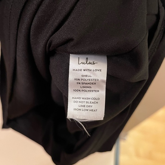 Black Lulu Midi Dress - Picture 5 of 8